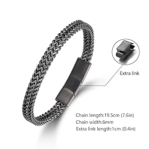 Amazon.com: LUCKY2+7 Bracelets for Men-Stainless Steel Amazon.com: LUCKY2+7 Bracelets for Men-Stainless Steel
